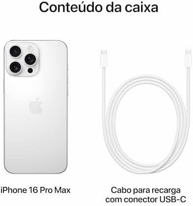         Apple iPhone 16 Pro Max (256 GB) – Titânio branco       