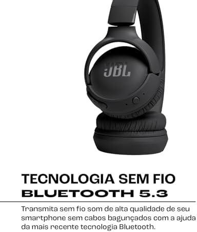         JBL, Fone de Ouvido On ear, Headphone, Tune 520BT, Sem Fio - Preto       