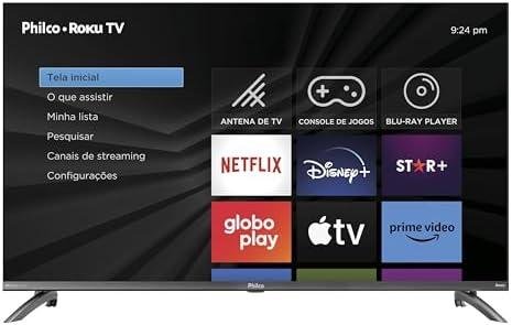         Smart TV 40 Philco Roku TV LED Dolby Audio PTV40M9GR2CGB       