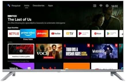         Smart TV Philco 32 Led Dolby Áudio Prata PTV32M9GACGB – 127 Volts       