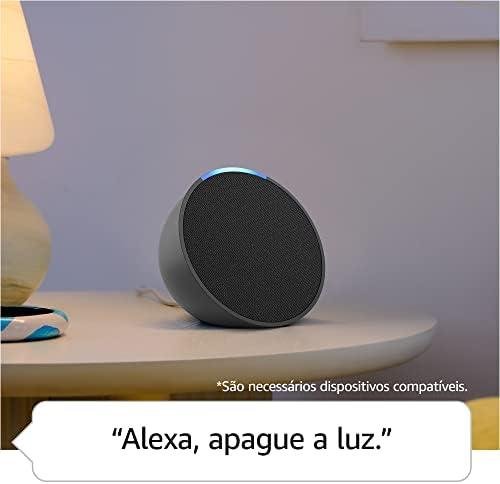         Echo Pop (Geração mais recente) | Smart speaker compacto com som envolvente e Alexa | Cor Preta       