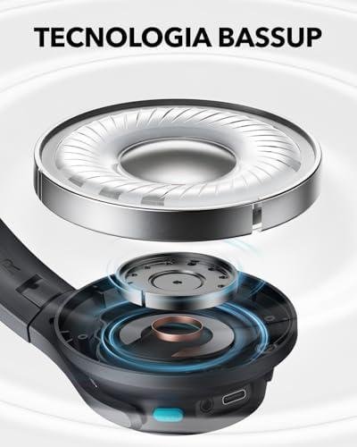         Soundcore Q11i da Anker Fone De Ouvido Bluetooth 5.3, Over-Ear Headphone, Graves Profundos, 60 Horas de Autonomia, Áudio Hi-Res, Almofadas Destacáveis, Conexão Multiponto, Cinza       